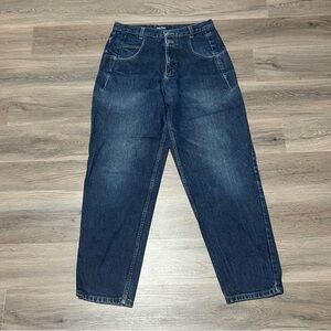 Guess Men's 32 Blue Jeans High Rise Straight Denim 100% Cotton USA Made 90s VTG